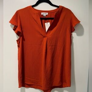 NWT Calvin Klein short sleeve blouse M